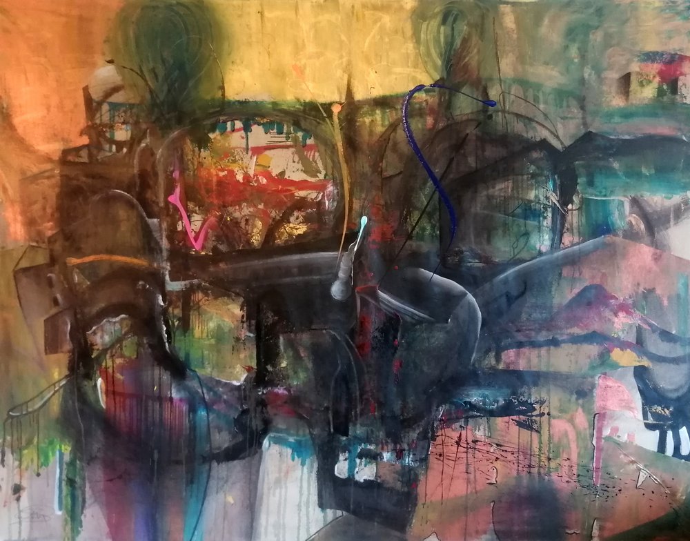 Lebendiges Urbanes Abstrakt von Stefano Mazzolini
