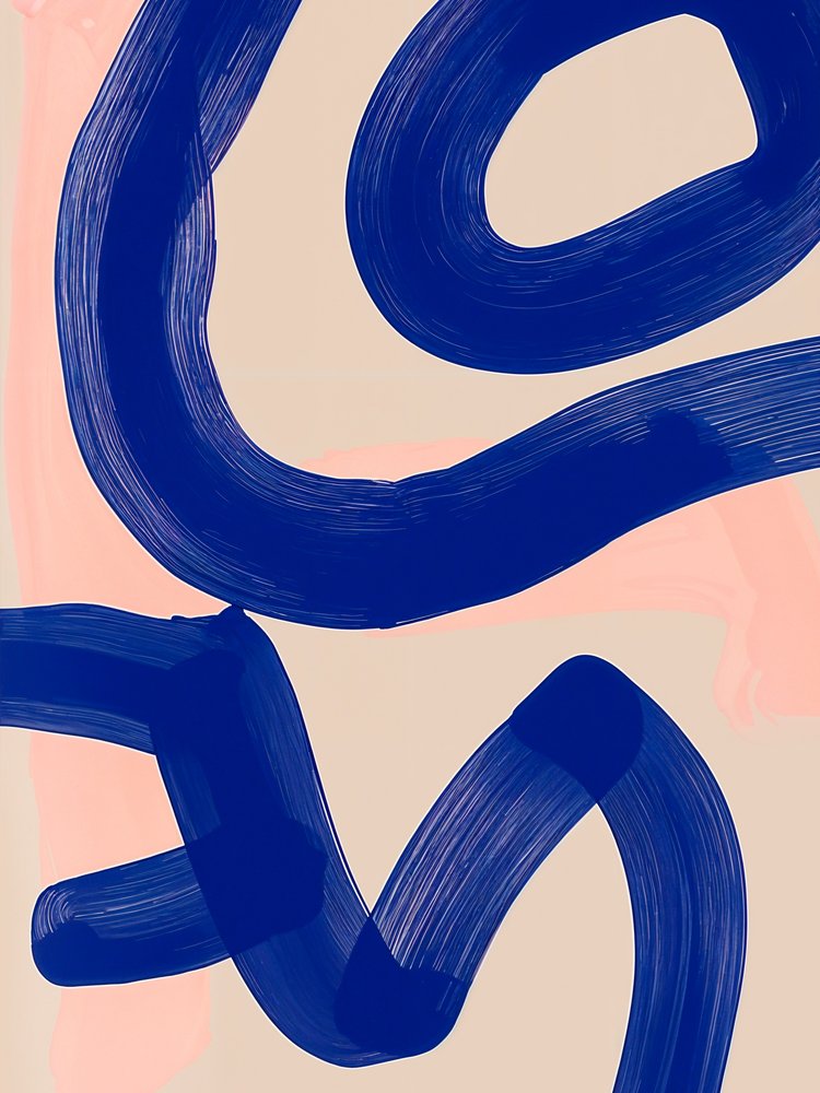 Abstrakter blauer Fluss von Studio Palette