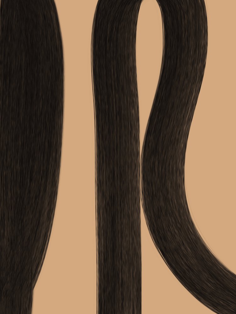 Glattes dunkelbraunes Haar von Studio Palette