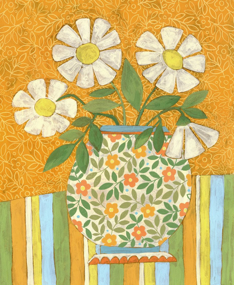 Fröhliches Gänseblümchen Stillleben von Susan Black