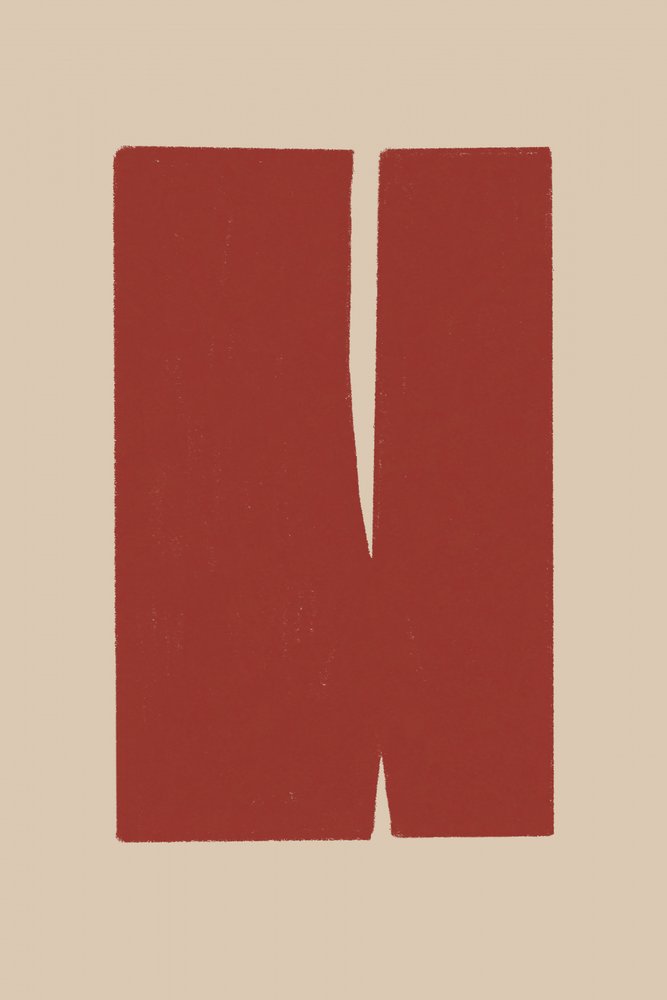 Geteilte rote Formen von THE MIUUS STUDIO