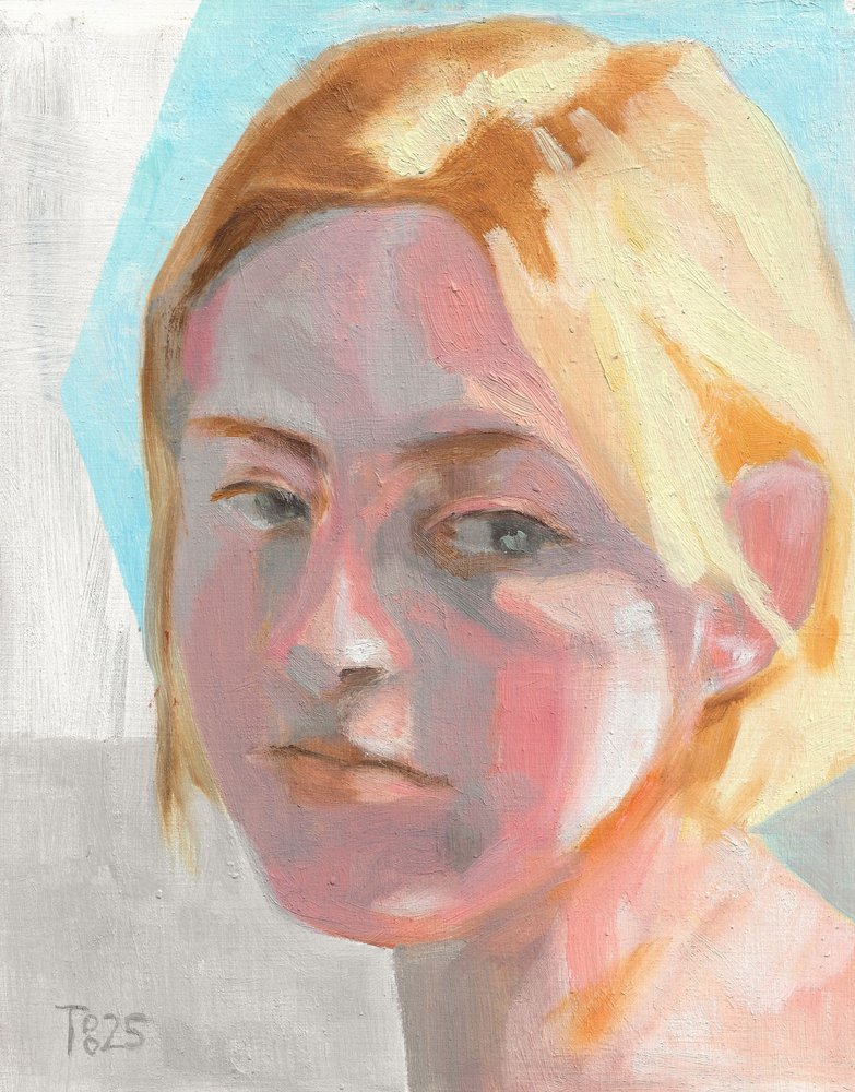 Blondes Frauenporträt von Tore Bahnson