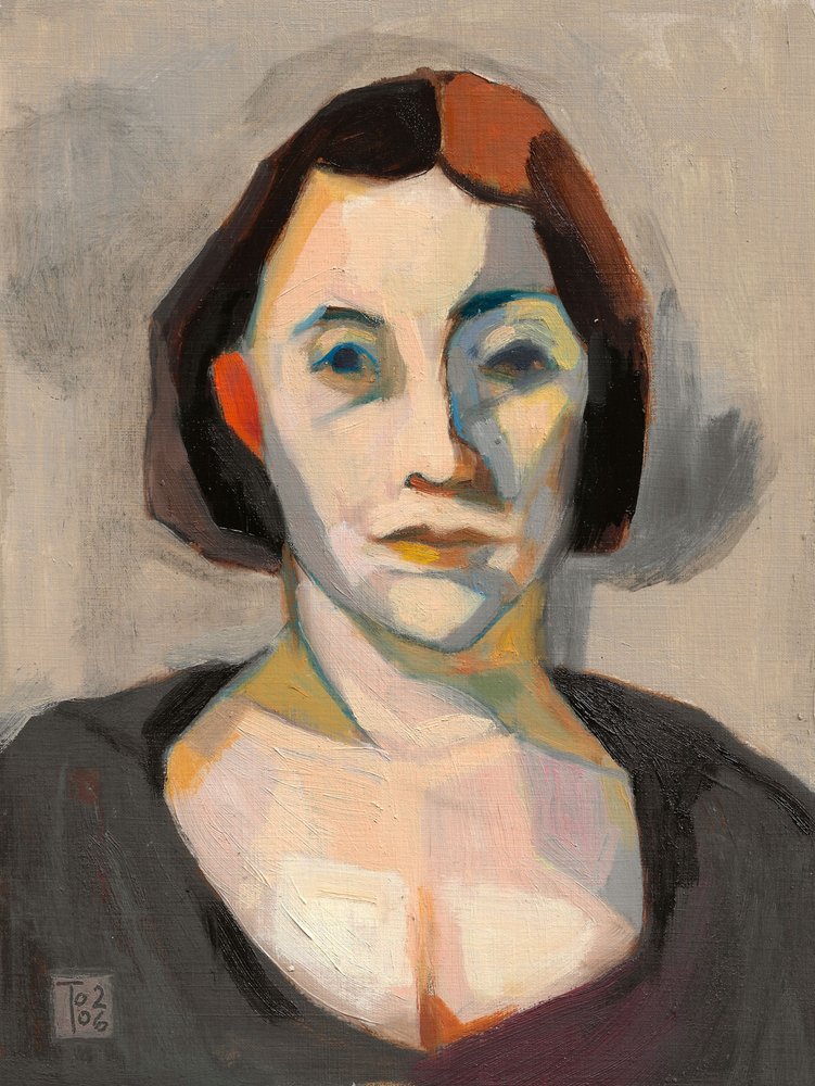 Ausdrucksstarkes Frauenporträt von Tore Bahnson