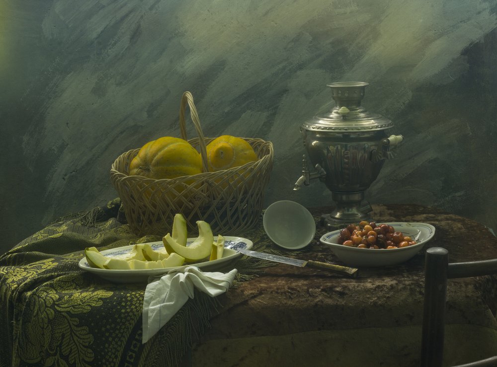 Rustikale Melonen und Samowar von UstinaGreen