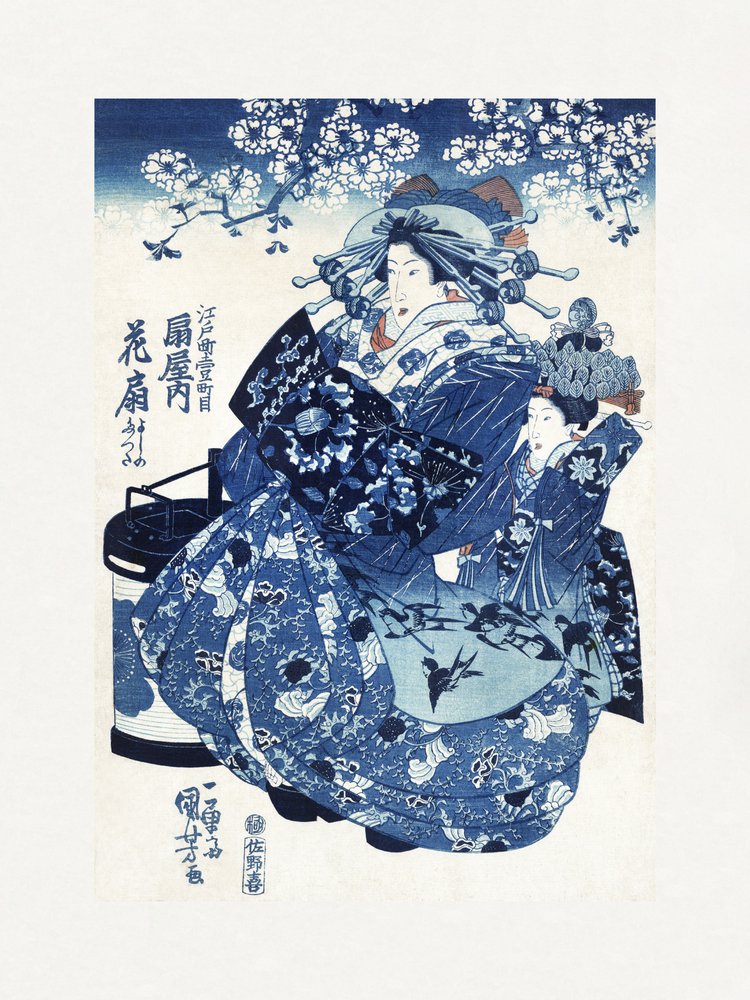 Japanische Frau (1798-1861) von Utagawa Kuniyoshi