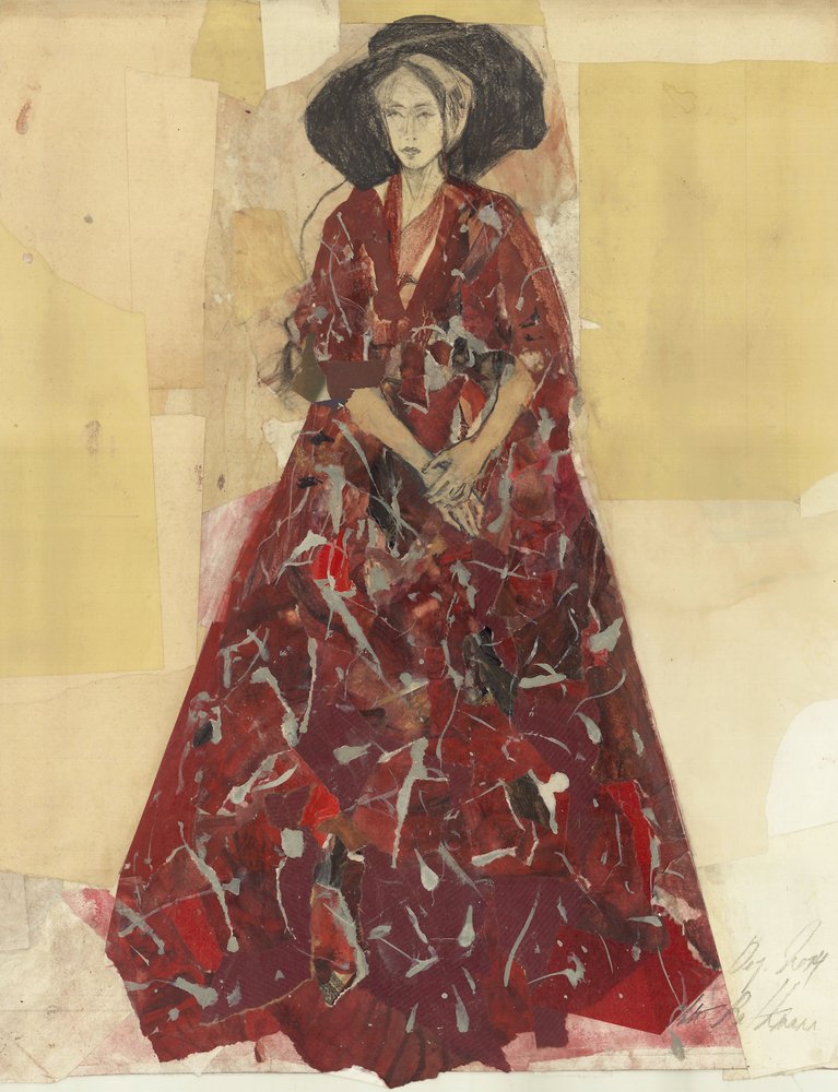 Elegante Frau mit Hut von Ute Rathmann