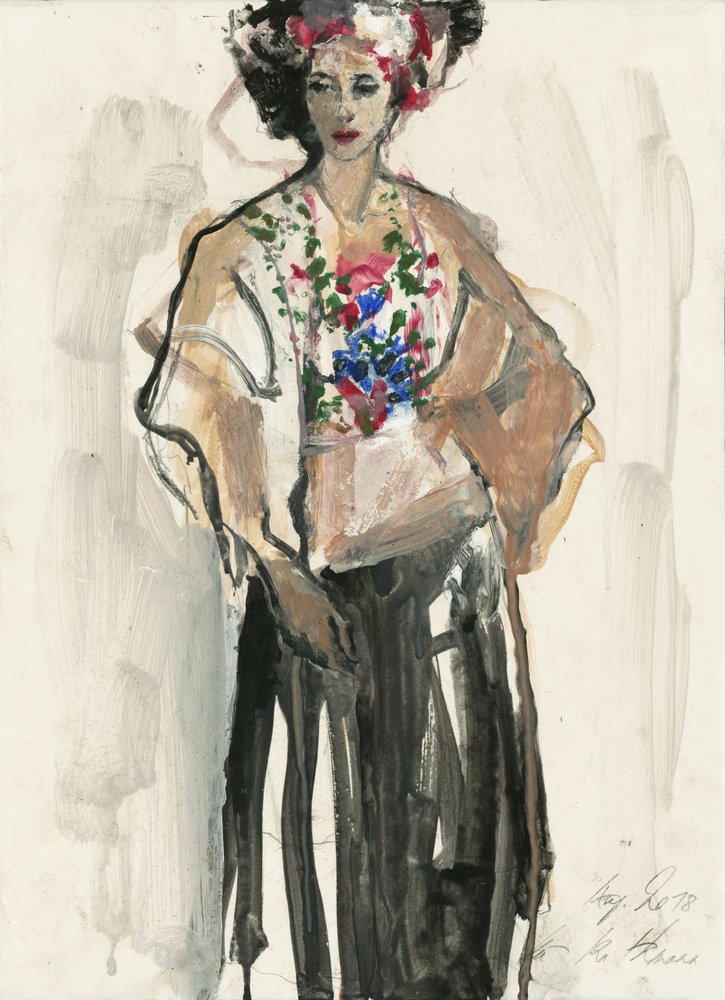 Lebhafte Blumenmode von Ute Rathmann