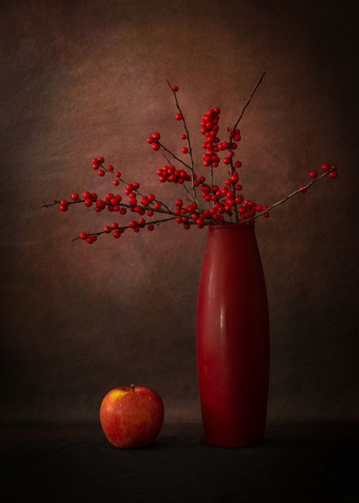 Rote Beeren Stillleben von Wendy Xu