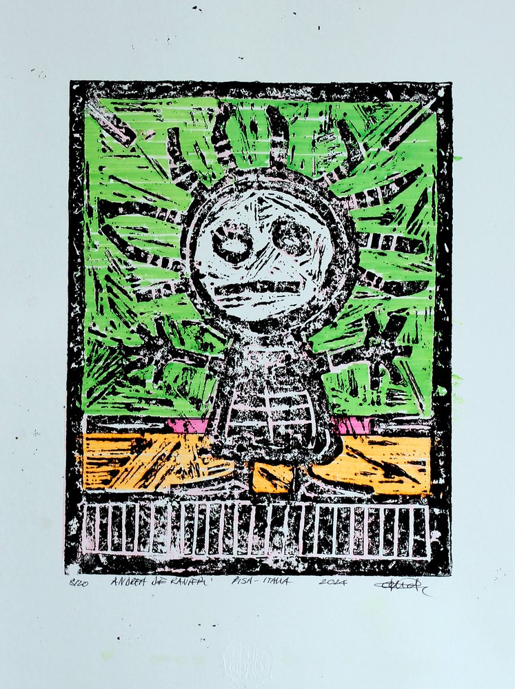 Lebendiger primitiver Charakter von andrea de ranieri