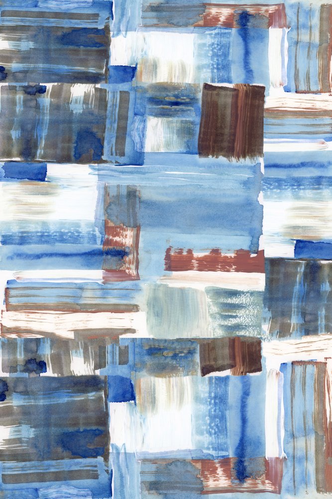 Abstrakt Blau Braune Schichten von cartissi