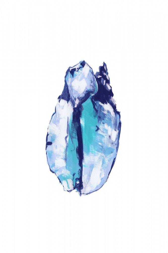 Abstrakter blauer Kristall von cartissi