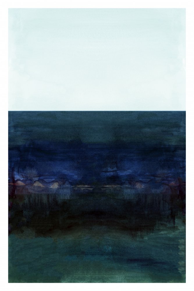 Abstrakter Blauer Horizont von cartissi