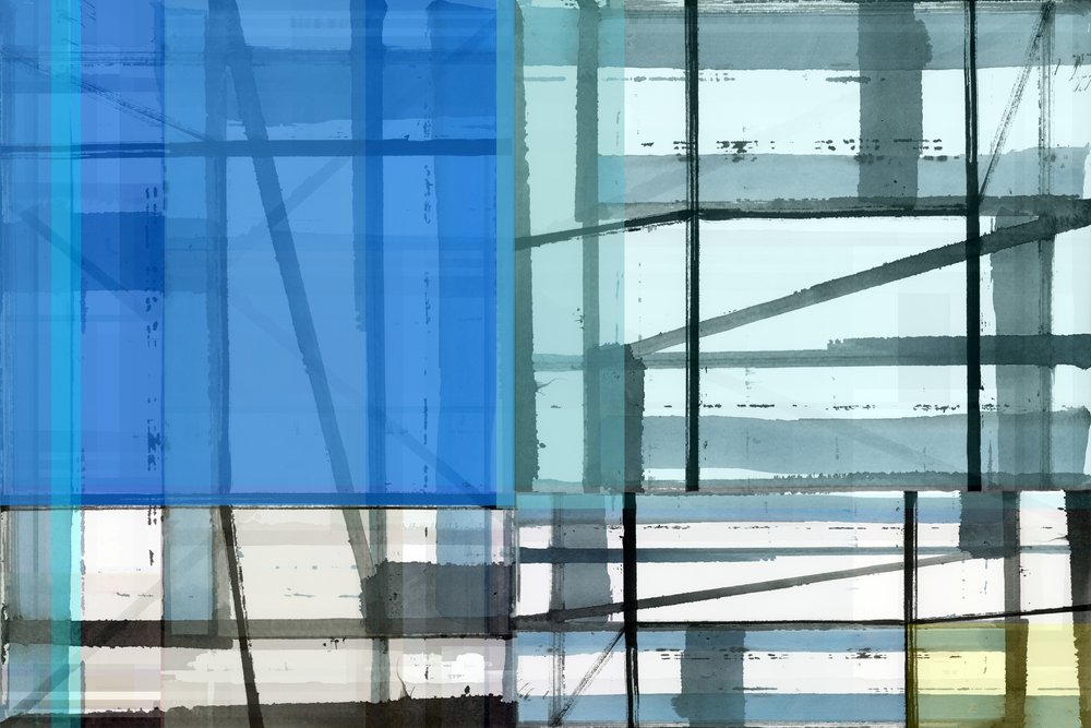 Abstrakte Blaue Fenster von cartissi
