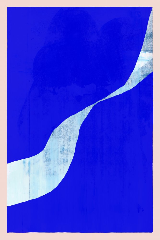 Tiefblauer Fluss von cartissi