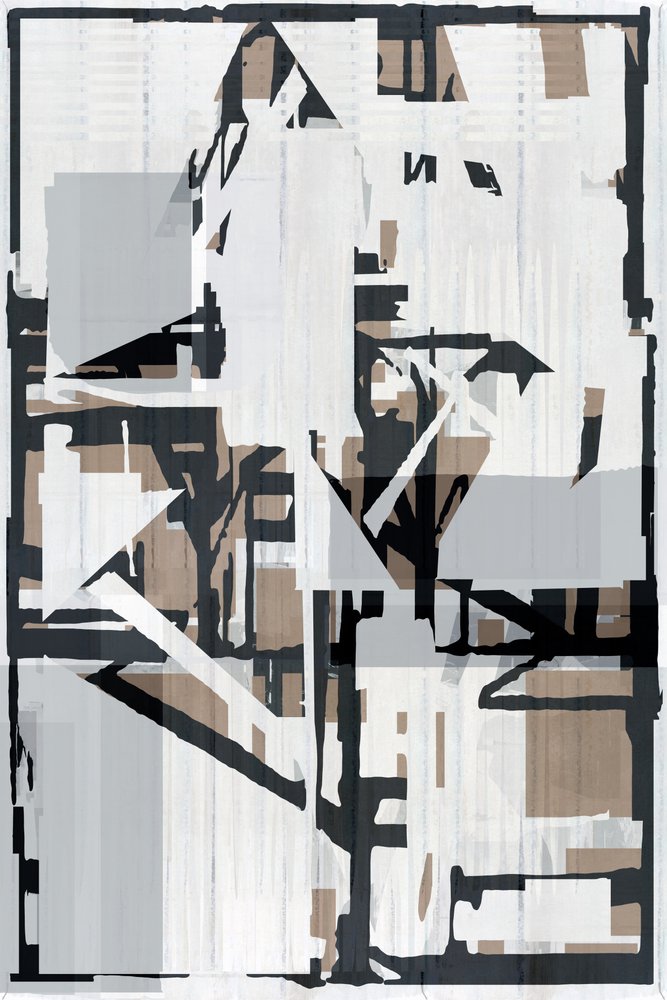 Fragmentierte urbane Form von cartissi