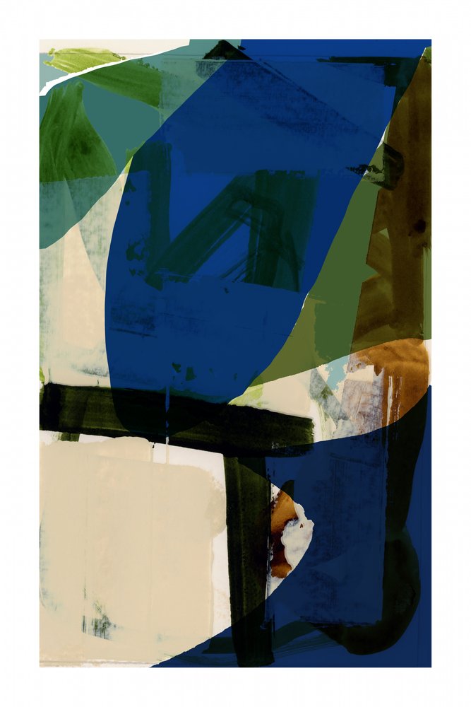 Moderne blau-grüne Formen von cartissi