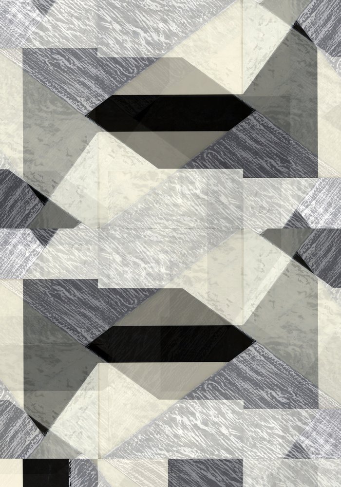 Monochromatische geometrische Abstraktion von cartissi
