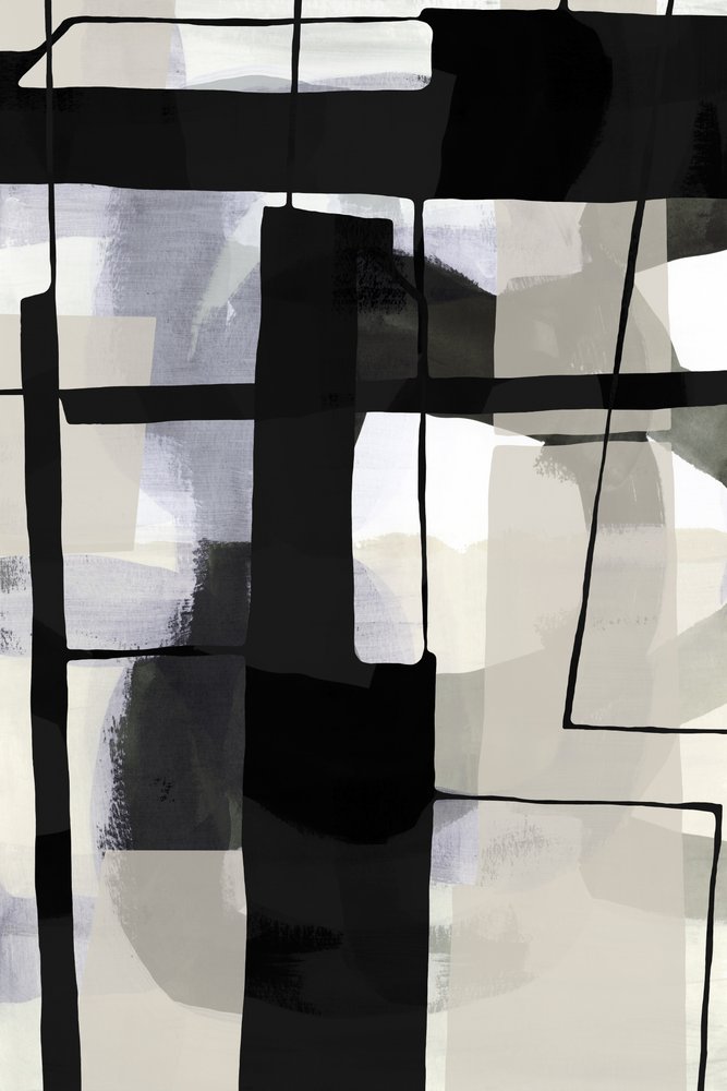 Monochrome abstrakte Formen von cartissi