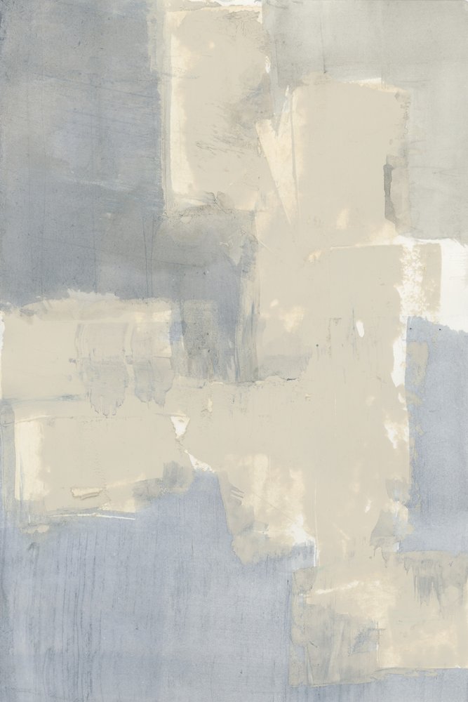 Gedämpfte Blau-Beige Abstraktion von cartissi