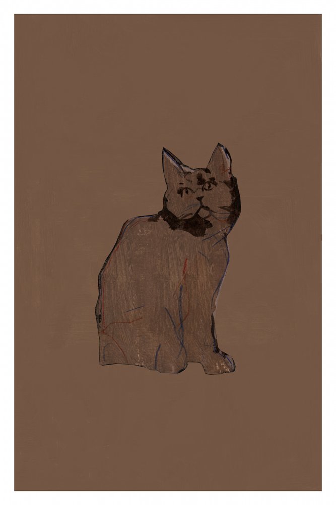 Ruhige braune Katze von cartissi