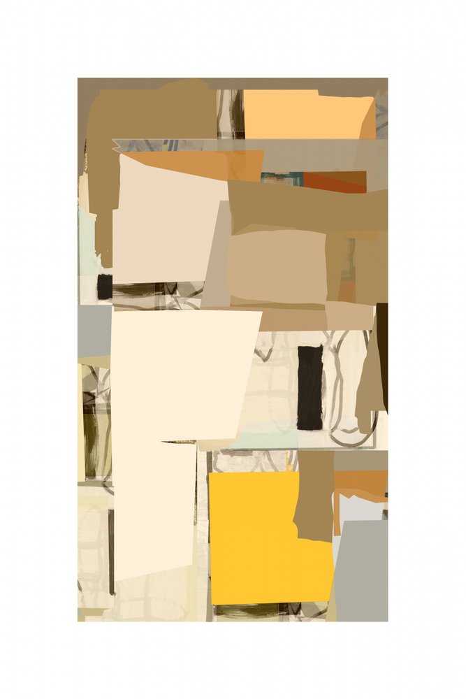 Warme Geometrische Collage von cartissi