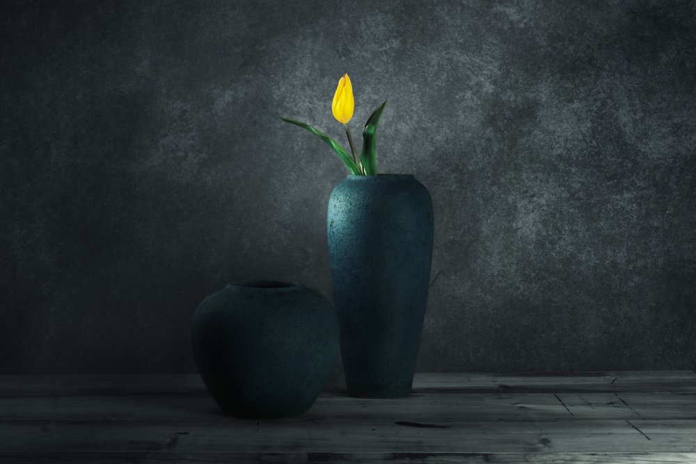 Gelbe Tulpen Stillleben von chenyi wang