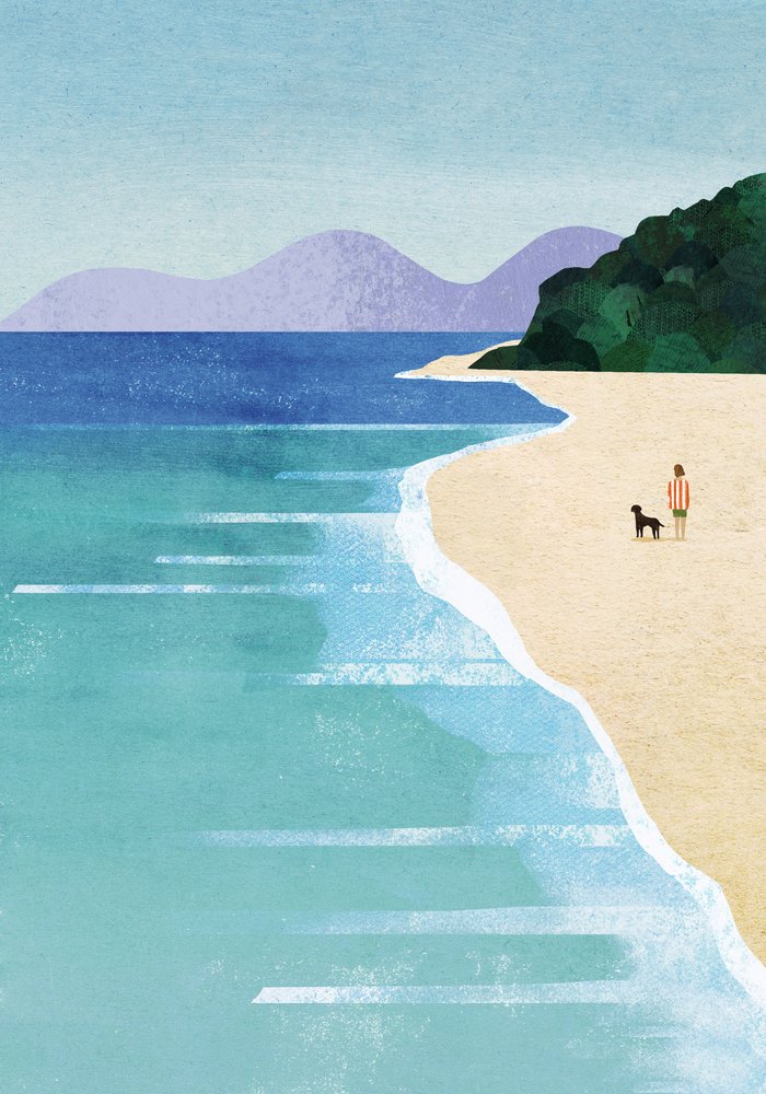 Gelassener Strandspaziergang von longwayhome