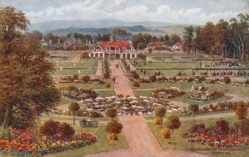 Strandhaus Park Gärten, Worthing von Alfred Robert Quinton