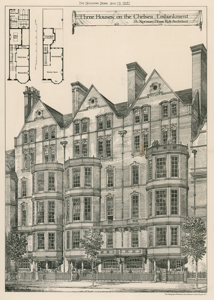 Drei Häuser am Chelsea Embankment (453400)