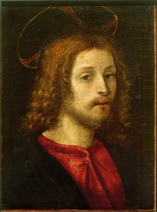 Kopf Christi von Filippino Lippi hochwertiger Kunstdruck