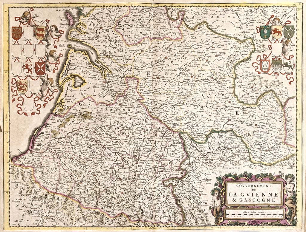 Karte der Regierung von Guyenne und Gascogne (Frankreic... (#982818)