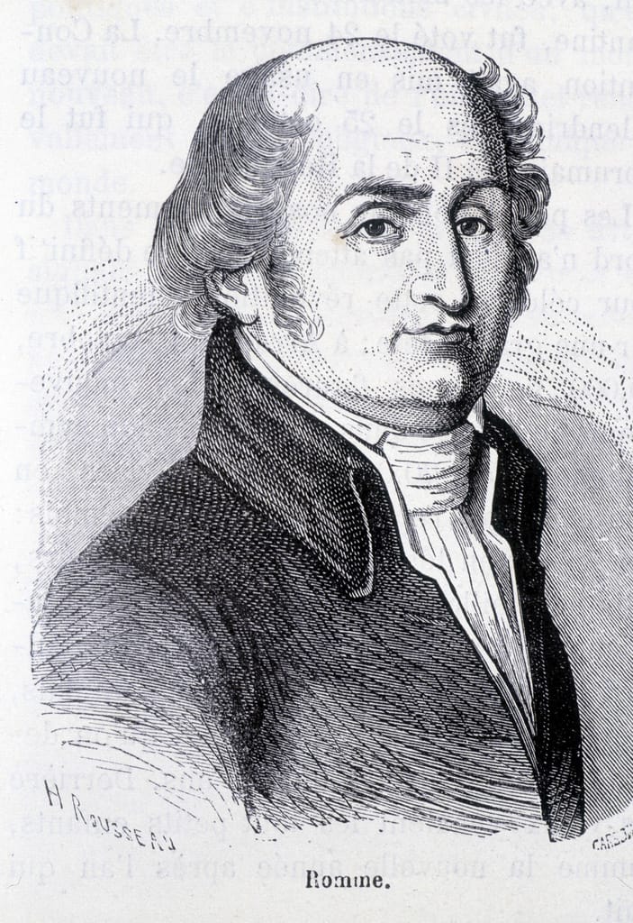 Porträt von Charles Gilbert Romme, französischer Politiker (1750-1795 ...