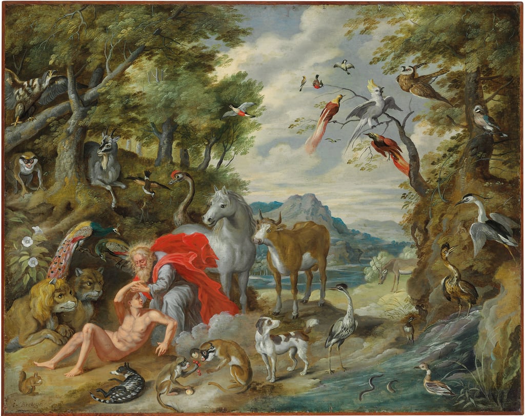 Die Erschaffung Adams aus der Geschichte von Adam und Eva