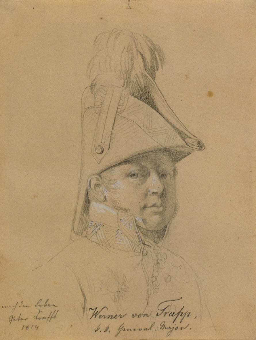 Werner von Trapp von Johann Peter Krafft Kunstdruck