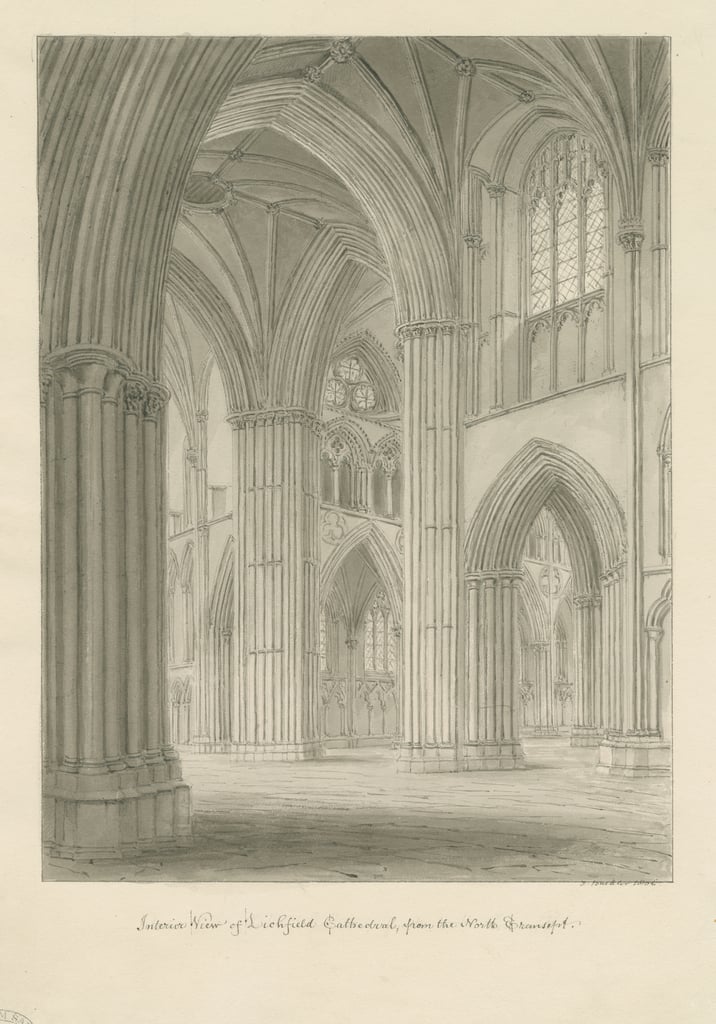 Innenraum der Kathedrale von Lichfield - Kreuzung vom n... (#909725)