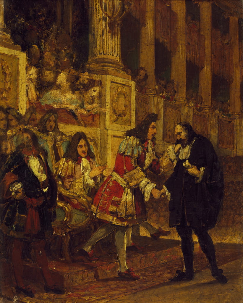 Pierre Corneille wird vom Grand Conde empfangen