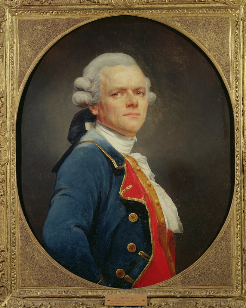 Selbstbildnis als Marineoffizier von Joseph Ducreux