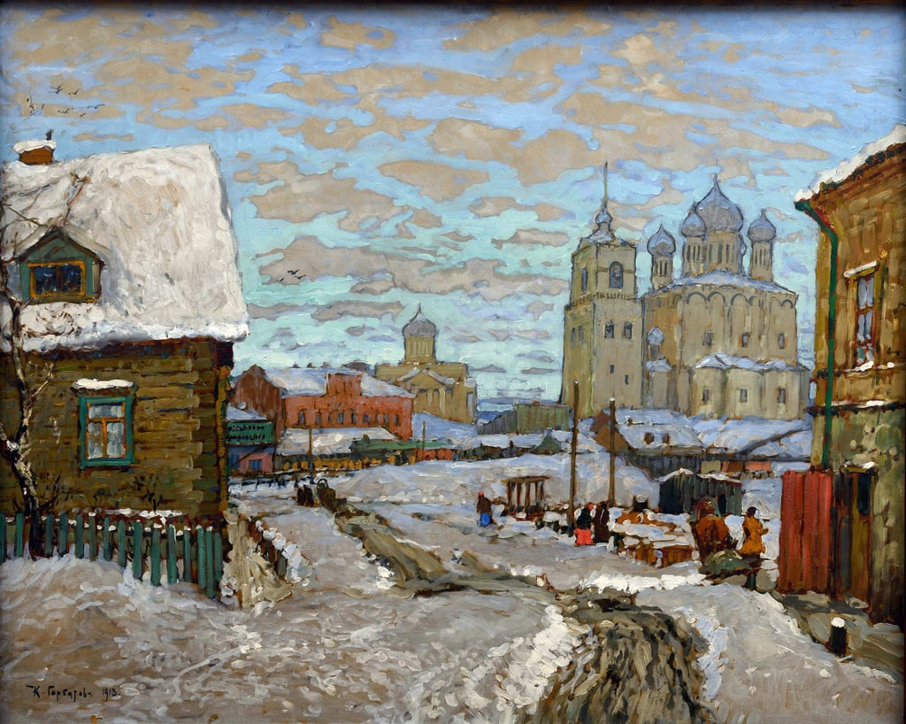 AltPskow auf Gorbatow, Konstantin Iwanowitsch (18761945). Öl auf Leinwand