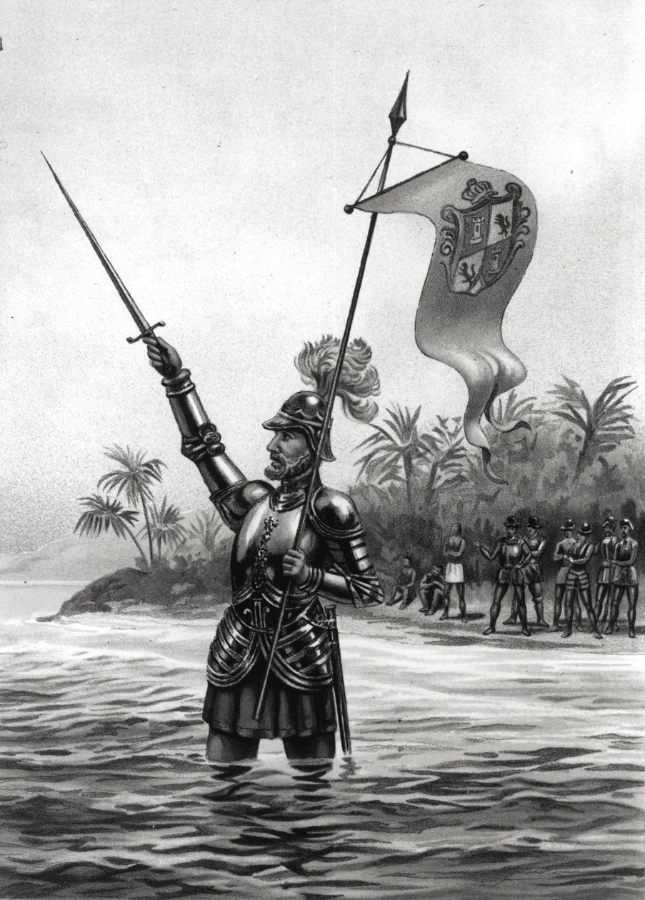 Balboa beansprucht die Herrschaft über das Südmeer, 25. September 1513, aus 