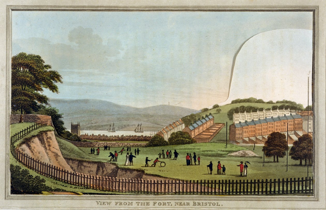 Ansicht vom Fort, in der Nähe von Bristol, aus 