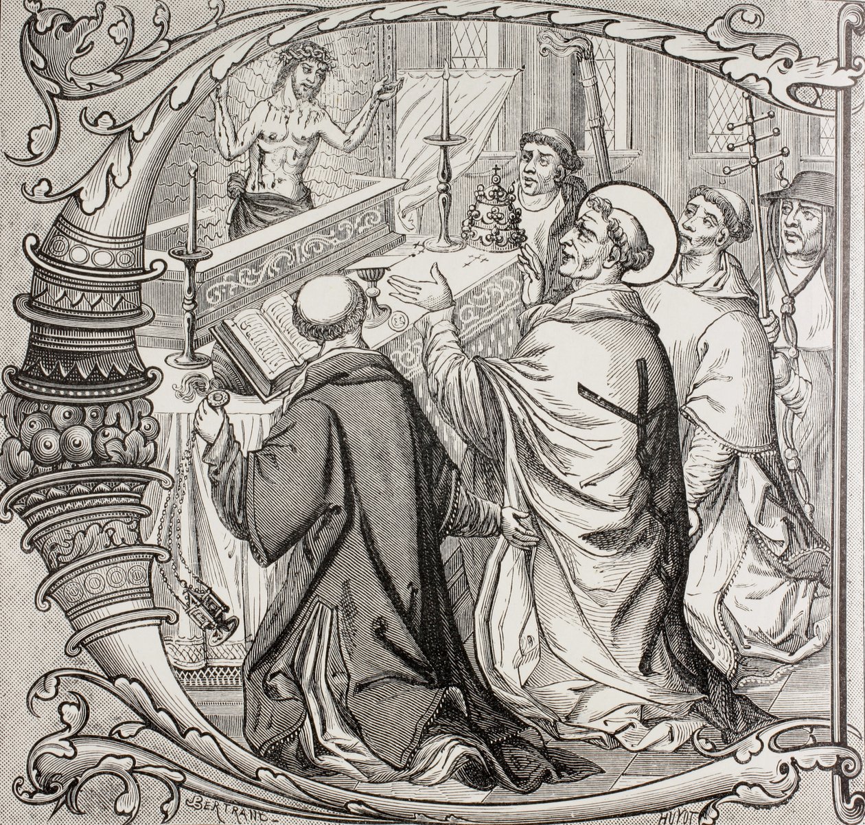 Die Messe des Heiligen Gregor des Großen und die Erscheinung Jesu Christi als der Schmerzensmann, aus 