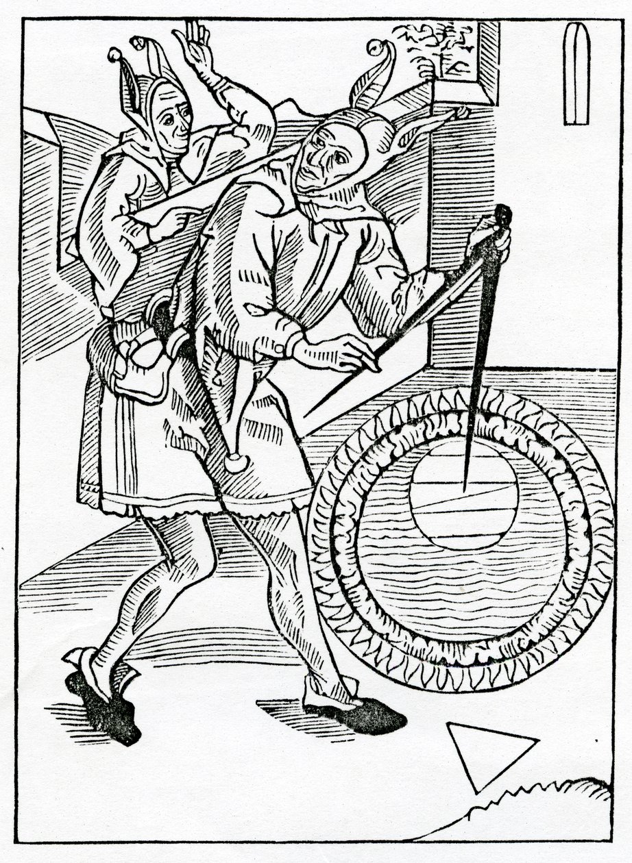 Von der törichten Beschreibung und Untersuchung verschiedener Länder und Regionen, Illustration aus Alexander Barclays englischer Übersetzung von 
