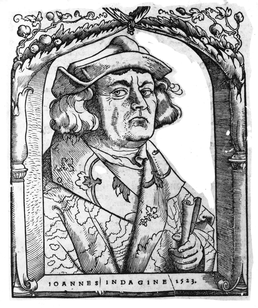 Porträt von Johannes von Indagine, nach Hans Baldung Grien, aus 