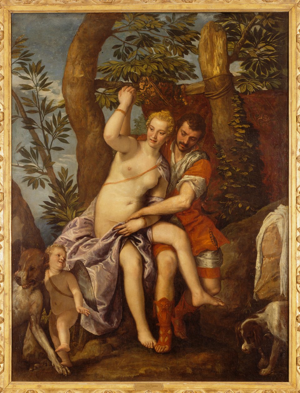 Venus und Adonis von (1528-88) (and studio) Veronese