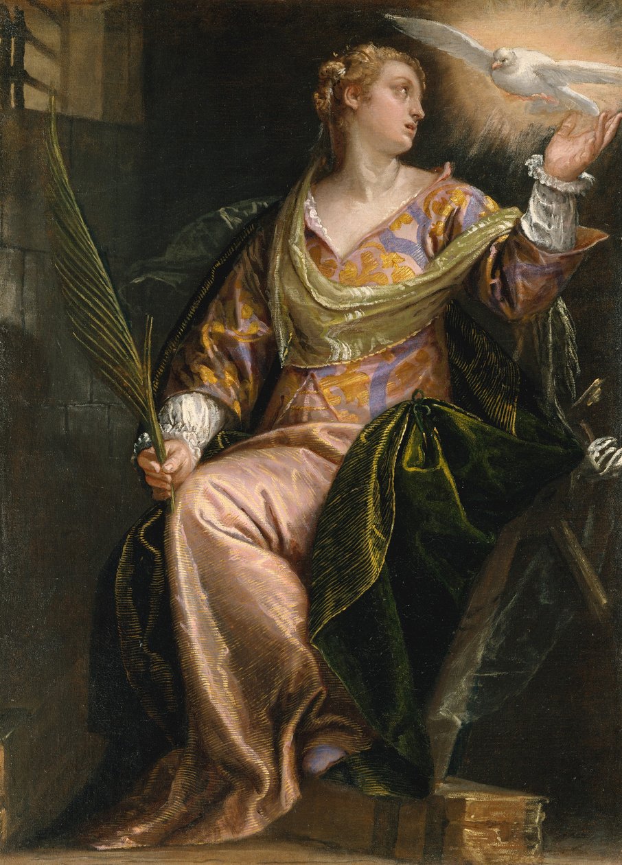 Die heilige Katharina von Alexandria im Gefängnis, ca. 1580-5 von Veronese