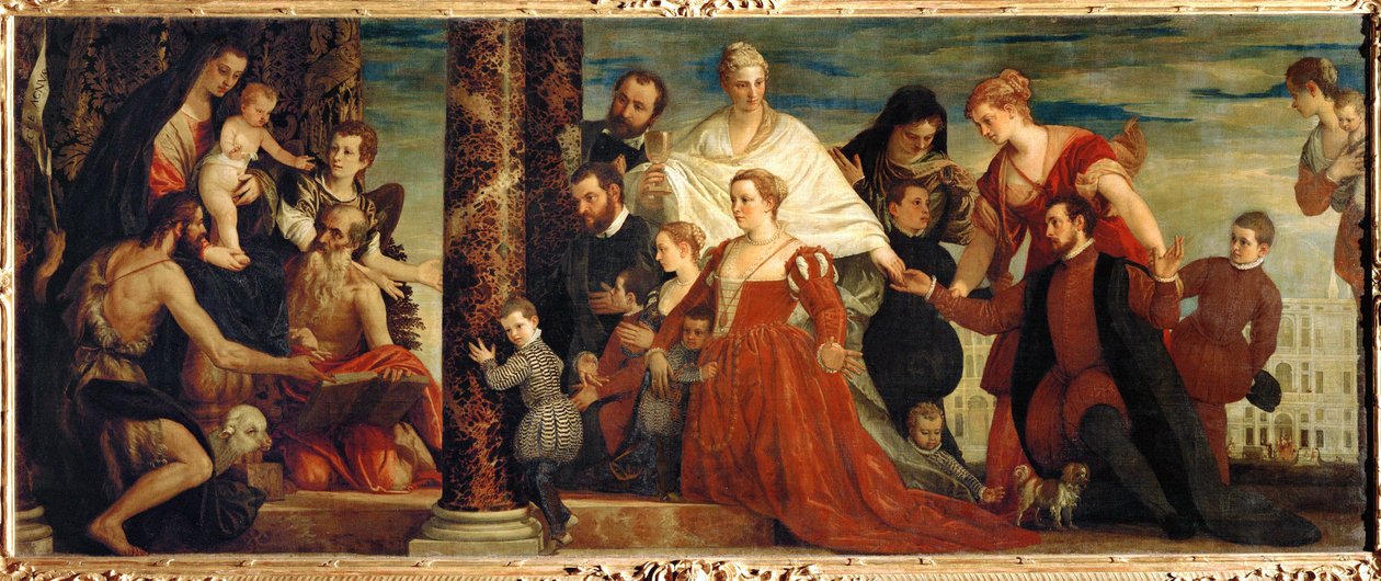 Die Madonna und die Familie Cuccina von (1528-88) Veronese