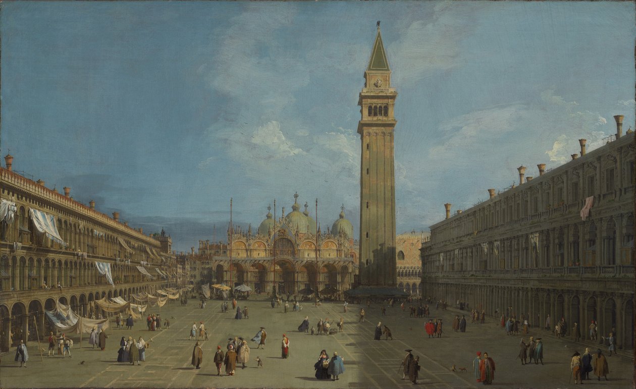 Piazza San Marco, um 1730 von Canaletto
