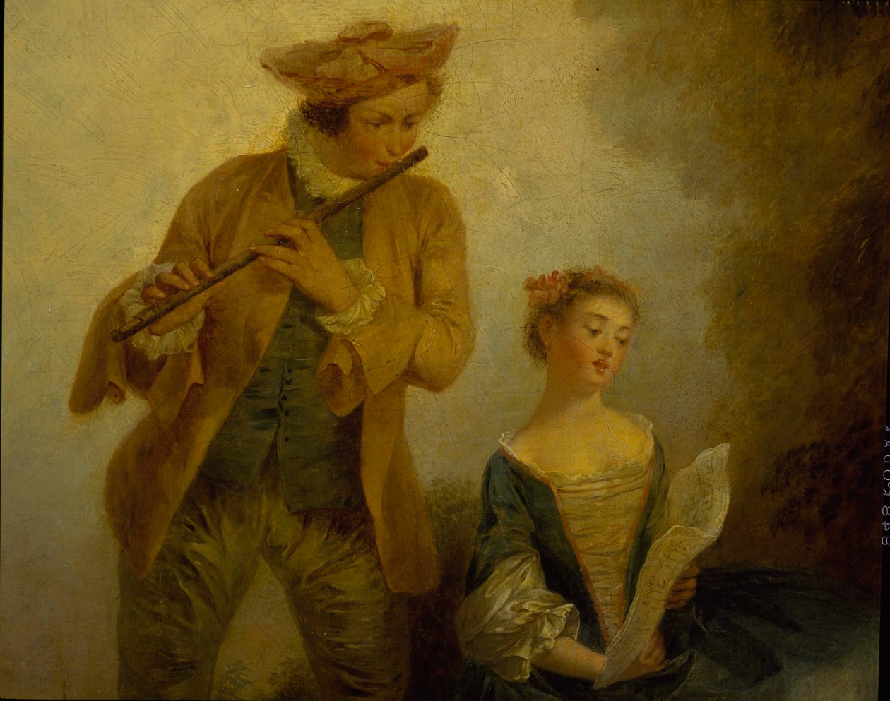 Drei Töchter des Komponisten Joseph-Nicolas-Pancrace Royer spielen Musik des Balletts Zaide von Carmontelle