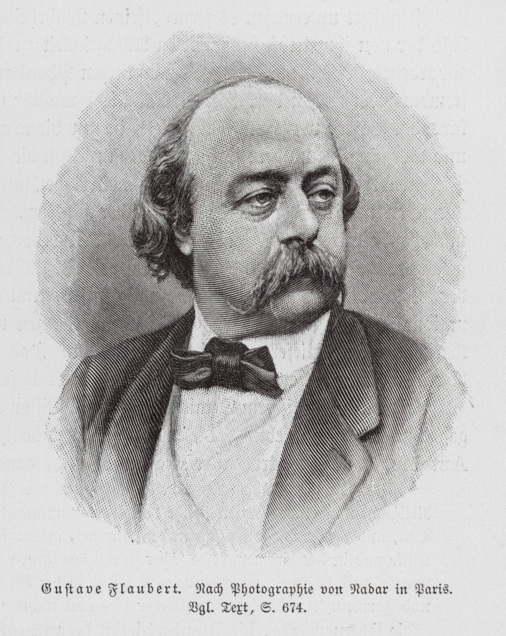 Gustave Flaubert, französischer Romanautor von (1820-1910) (after) Nadar