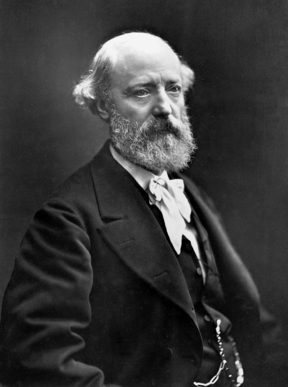 Eugène Viollet-Le-Duc (1814-1879) französischer Architekt, der viele Denkmäler restaurierte (Notre Dame von Paris, Schloss Pierrefonds), Foto von Nadar (1820-1910) im Jahr 1878 von Nadar